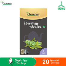 Organic Lemongrass Green Tea -  20 Pyramid Tea Bags