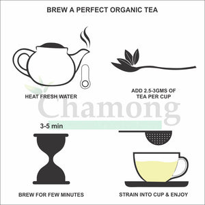 Premium Organic Darjeeling Loose Leaf Tea in Pinewood Chestlet 250g