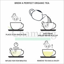Organic Lemongrass Green Tea -  20 Pyramid Tea Bags
